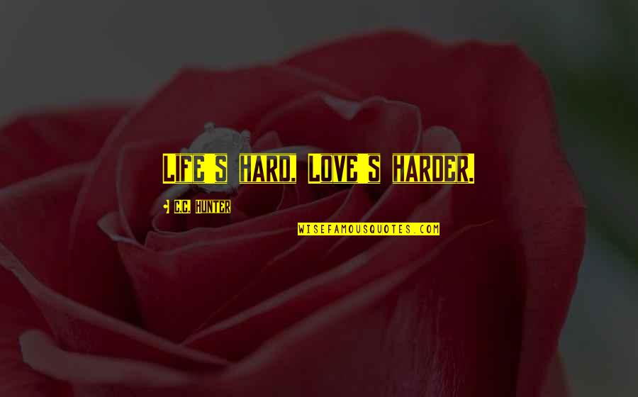 Hard Love Life Quotes By C.C. Hunter: Life's hard, Love's harder.
