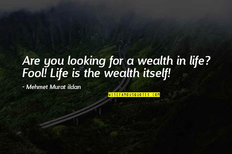 Hard Times Book 2 Quotes By Mehmet Murat Ildan: Are you looking for a wealth in life?