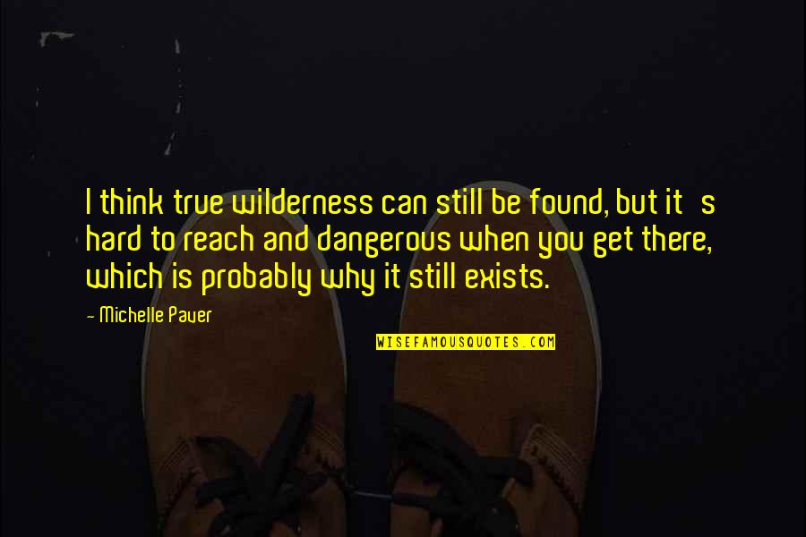 Hard To Reach Quotes By Michelle Paver: I think true wilderness can still be found, Hard To Reach Quotes By Michelle Paver: I think true wilderness can still be found,