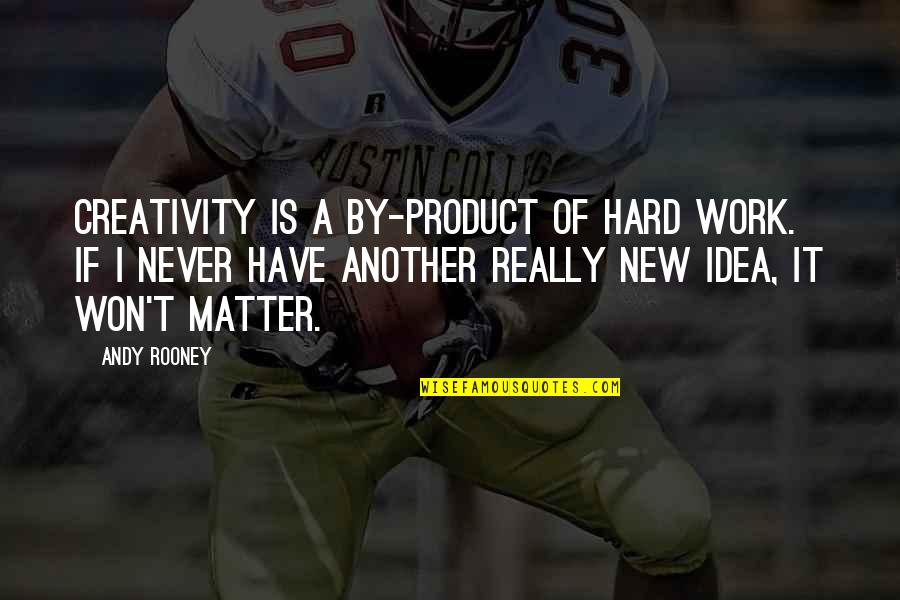 Hard Won Quotes By Andy Rooney: Creativity is a by-product of hard work. If Hard Won Quotes By Andy Rooney: Creativity is a by-product of hard work. If
