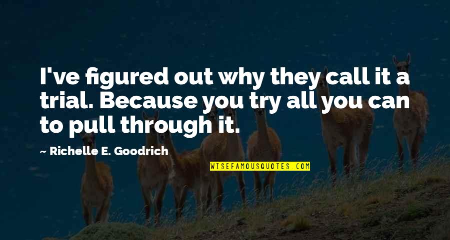 Hardship And Struggle Quotes By Richelle E. Goodrich: I've figured out why they call it a