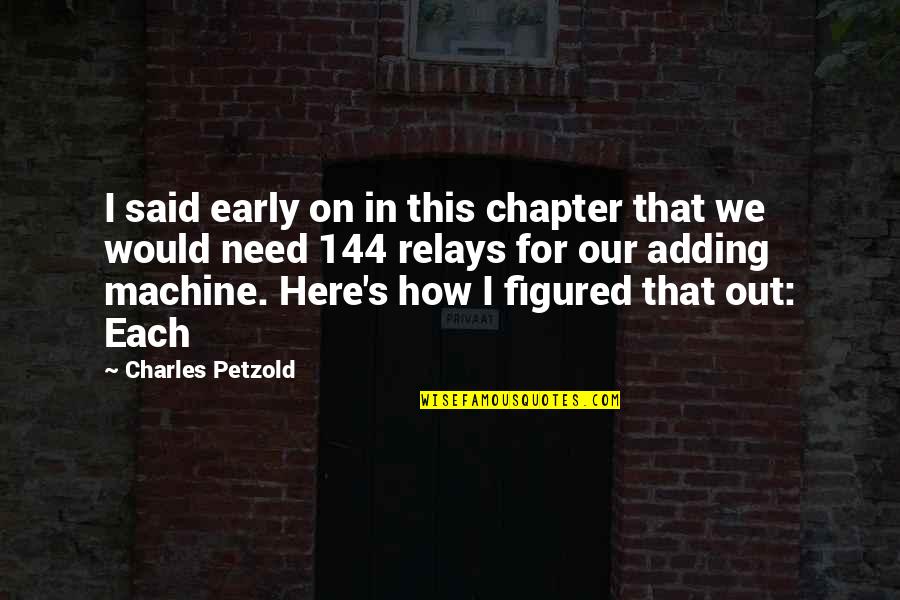 Harfe K Quotes By Charles Petzold: I said early on in this chapter that Harfe K Quotes By Charles Petzold: I said early on in this chapter that