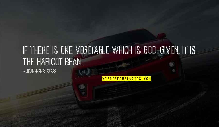 Haricot Quotes By Jean-Henri Fabre: If there is one vegetable which is God-given,