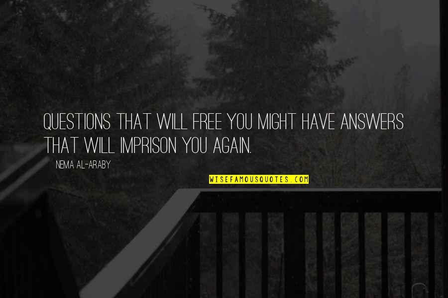 Harivansh Rai Bachchan Inspirational Quotes By Nema Al-Araby: Questions that will free you might have answers