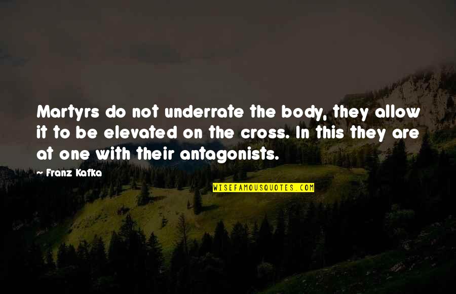 Harkaway Derm Quotes By Franz Kafka: Martyrs do not underrate the body, they allow