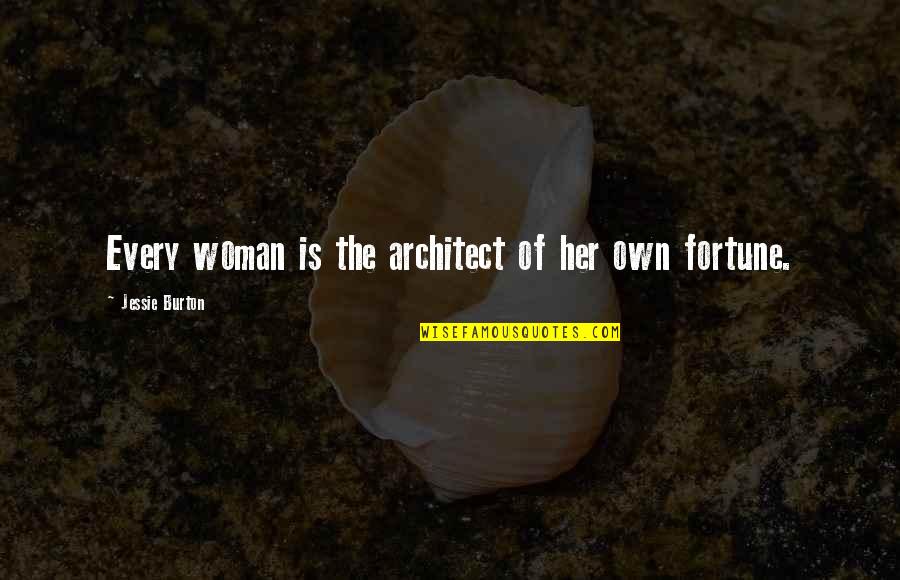 Harold Purple Crayon Quotes By Jessie Burton: Every woman is the architect of her own Harold Purple Crayon Quotes By Jessie Burton: Every woman is the architect of her own