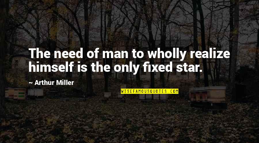 Harrick Plasma Quotes By Arthur Miller: The need of man to wholly realize himself