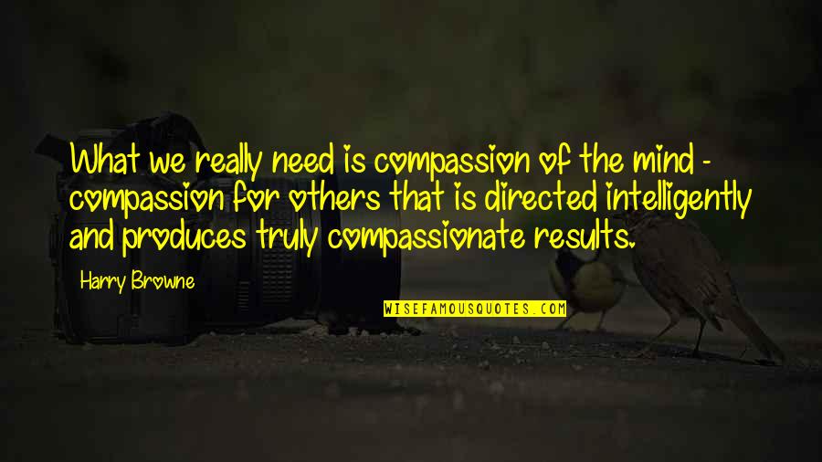 Harry Browne Quotes By Harry Browne: What we really need is compassion of the