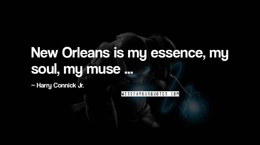 Harry Connick Jr. quotes: New Orleans is my essence, my soul, my muse ...