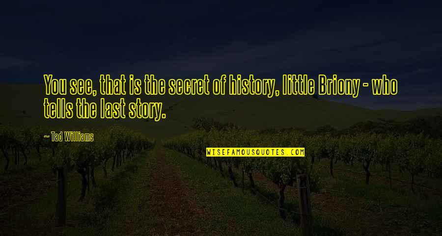 Harry Enfield Quotes By Tad Williams: You see, that is the secret of history,