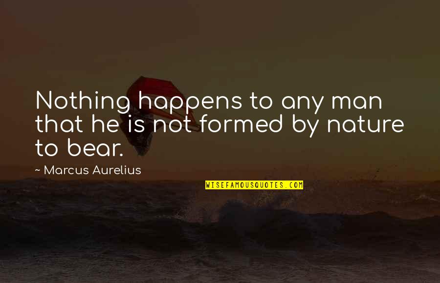 Harry Hermione Quotes By Marcus Aurelius: Nothing happens to any man that he is