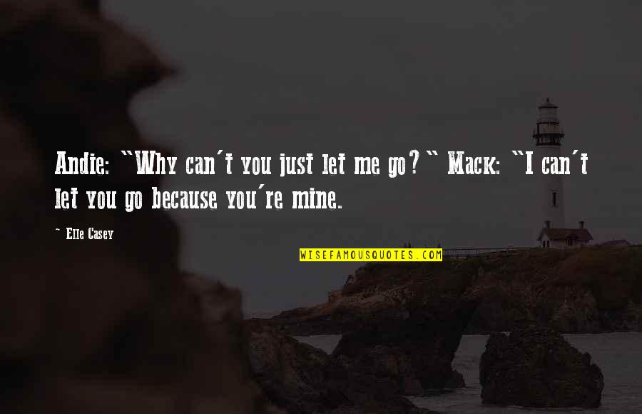 Harry Potter And Voldemort Final Battle Quotes By Elle Casey: Andie: "Why can't you just let me go?"