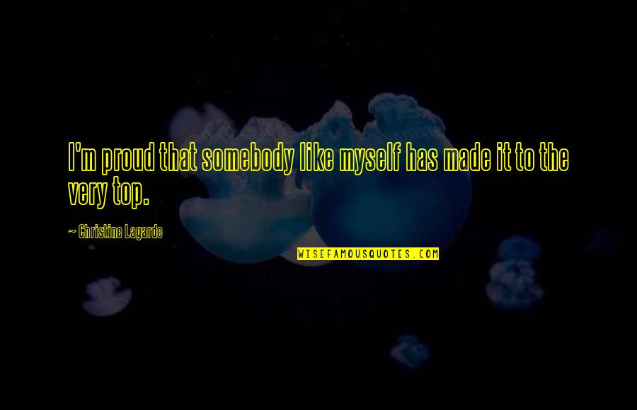 Harry Potter Christmas Book Quotes By Christine Lagarde: I'm proud that somebody like myself has made Harry Potter Christmas Book Quotes By Christine Lagarde: I'm proud that somebody like myself has made