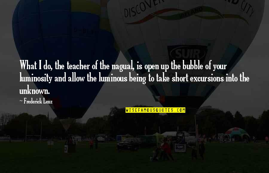Harry Potter The Boy Who Lived Quote Quotes By Frederick Lenz: What I do, the teacher of the nagual,