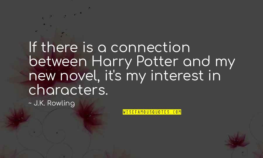Harry Potters Quotes By J.K. Rowling: If there is a connection between Harry Potter