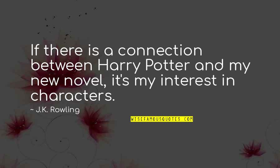 Harry S Quotes By J.K. Rowling: If there is a connection between Harry Potter