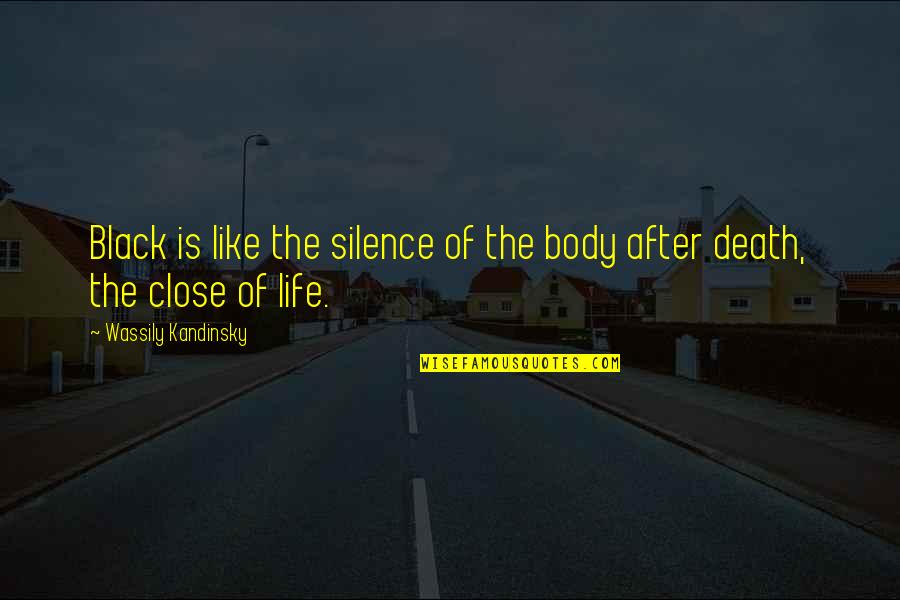 Harryette Ann Quotes By Wassily Kandinsky: Black is like the silence of the body