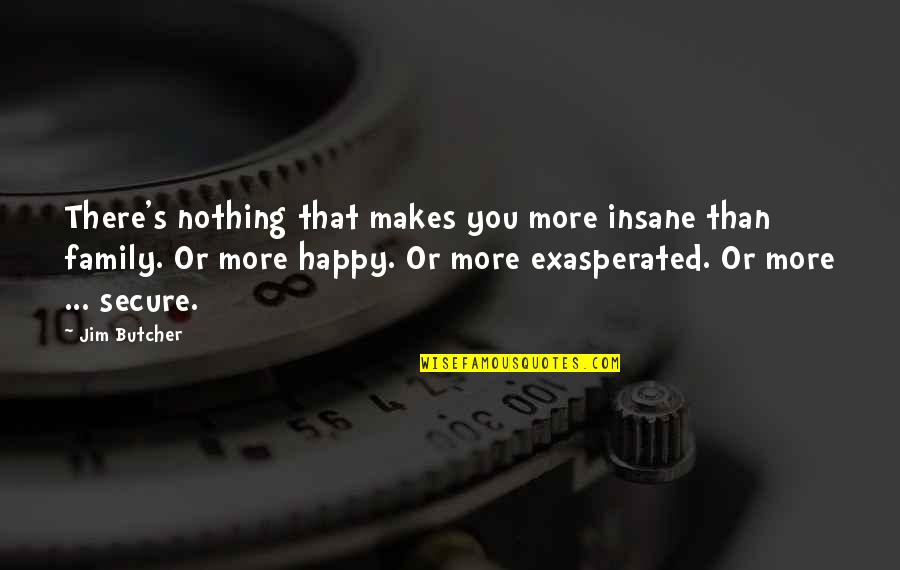 Harry's Quotes By Jim Butcher: There's nothing that makes you more insane than