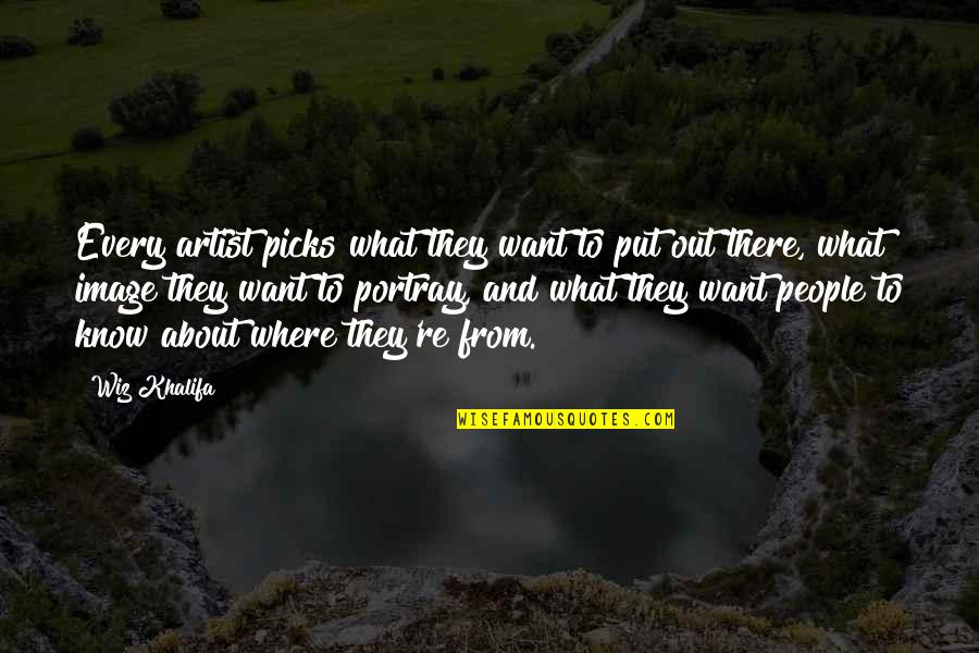 Harskamperdennen Quotes By Wiz Khalifa: Every artist picks what they want to put Harskamperdennen Quotes By Wiz Khalifa: Every artist picks what they want to put
