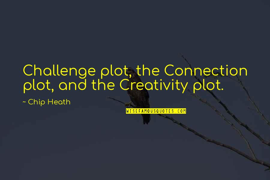 Hartenstein Rockets Quotes By Chip Heath: Challenge plot, the Connection plot, and the Creativity