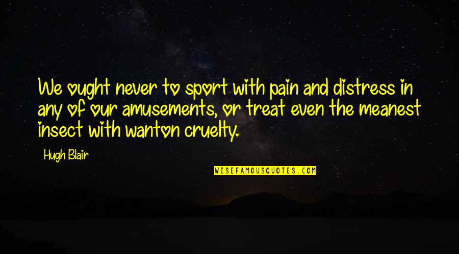 Hartgrove Behavioral Health Quotes By Hugh Blair: We ought never to sport with pain and