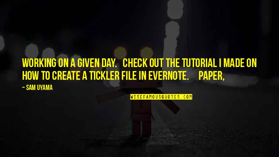 Hatchet 2 Quotes By Sam Uyama: working on a given day. Check out the