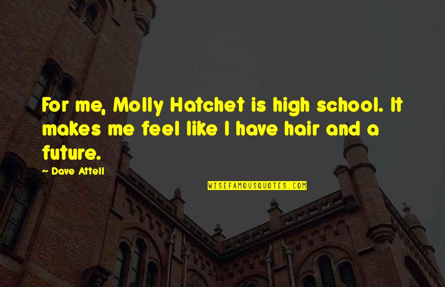 Hatchet Quotes By Dave Attell: For me, Molly Hatchet is high school. It