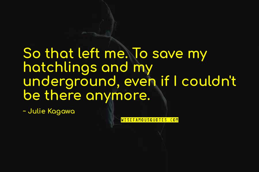 Hatchlings Quotes By Julie Kagawa: So that left me. To save my hatchlings