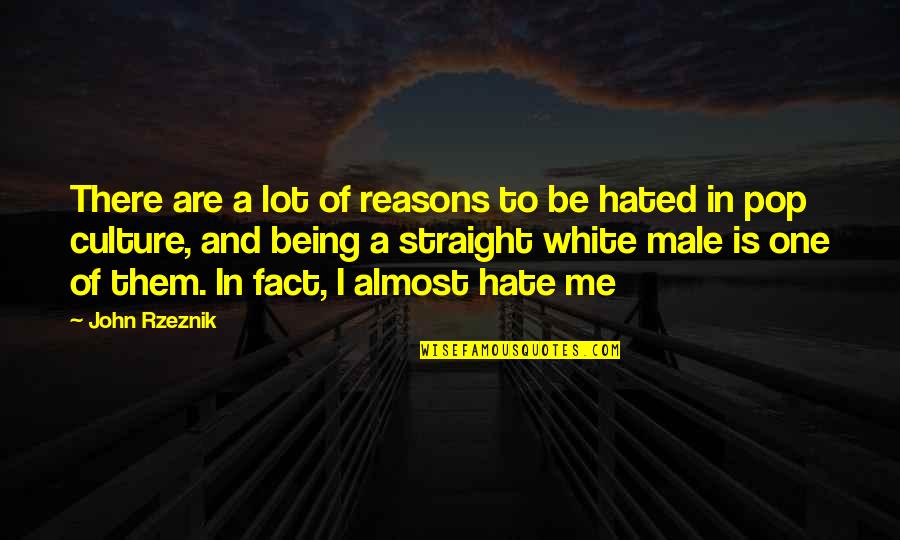 Hate Culture Quotes By John Rzeznik: There are a lot of reasons to be
