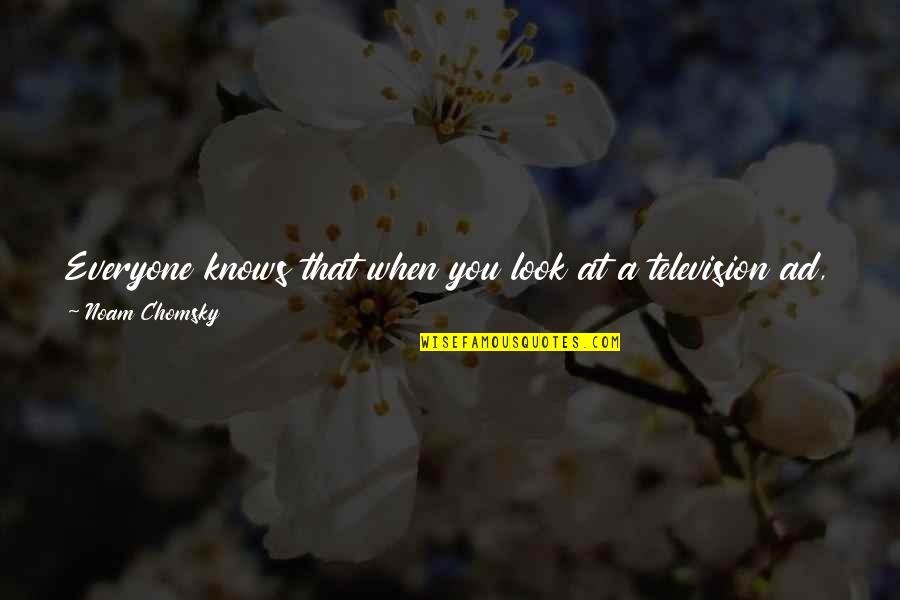 Hateful Love Quotes By Noam Chomsky: Everyone knows that when you look at a