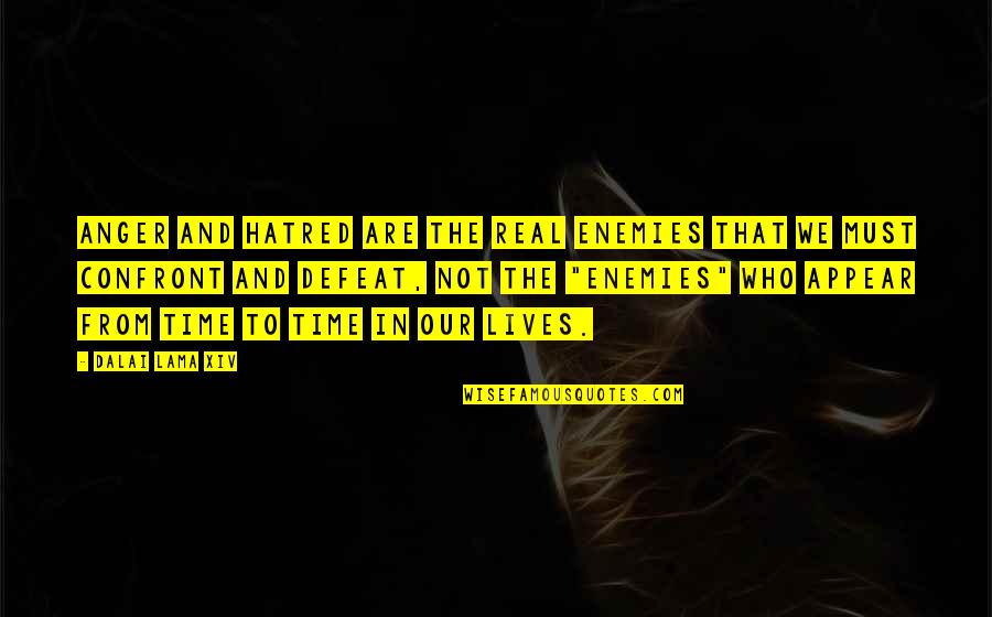 Hatred Anger Quotes By Dalai Lama XIV: Anger and hatred are the real enemies that Hatred Anger Quotes By Dalai Lama XIV: Anger and hatred are the real enemies that