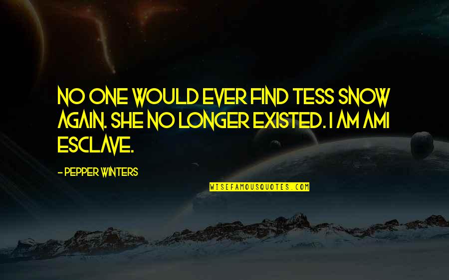 Hats And Gloves Quotes By Pepper Winters: No one would ever find Tess Snow again.