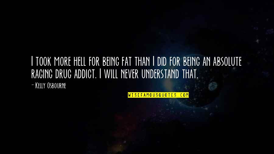 Hatssune Quotes By Kelly Osbourne: I took more hell for being fat than Hatssune Quotes By Kelly Osbourne: I took more hell for being fat than