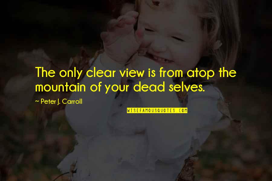 Hatuna Meuheret Quotes By Peter J. Carroll: The only clear view is from atop the Hatuna Meuheret Quotes By Peter J. Carroll: The only clear view is from atop the