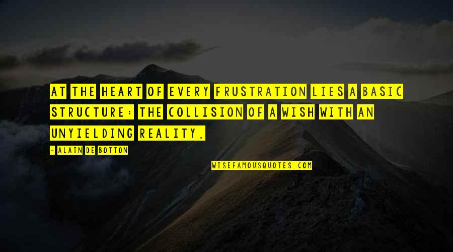 Haufler And Associates Quotes By Alain De Botton: At the heart of every frustration lies a Haufler And Associates Quotes By Alain De Botton: At the heart of every frustration lies a