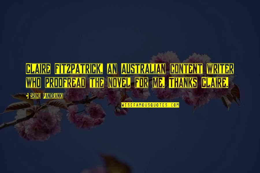 Have A Great Year Ahead Quotes By Srinu Pandranki: Claire Fitzpatrick, an Australian content writer who proofread Have A Great Year Ahead Quotes By Srinu Pandranki: Claire Fitzpatrick, an Australian content writer who proofread