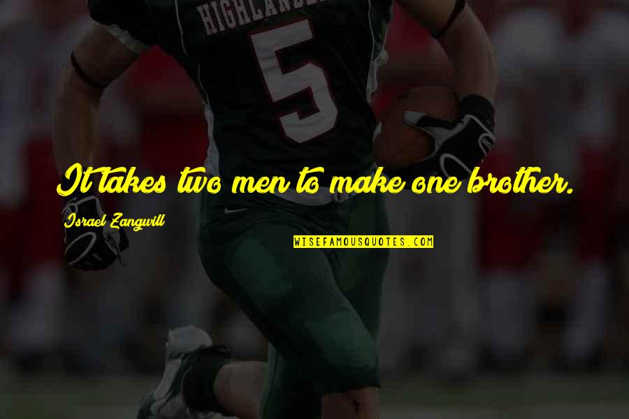 Have A Nice Weekend Everyone Quotes By Israel Zangwill: It takes two men to make one brother. Have A Nice Weekend Everyone Quotes By Israel Zangwill: It takes two men to make one brother.