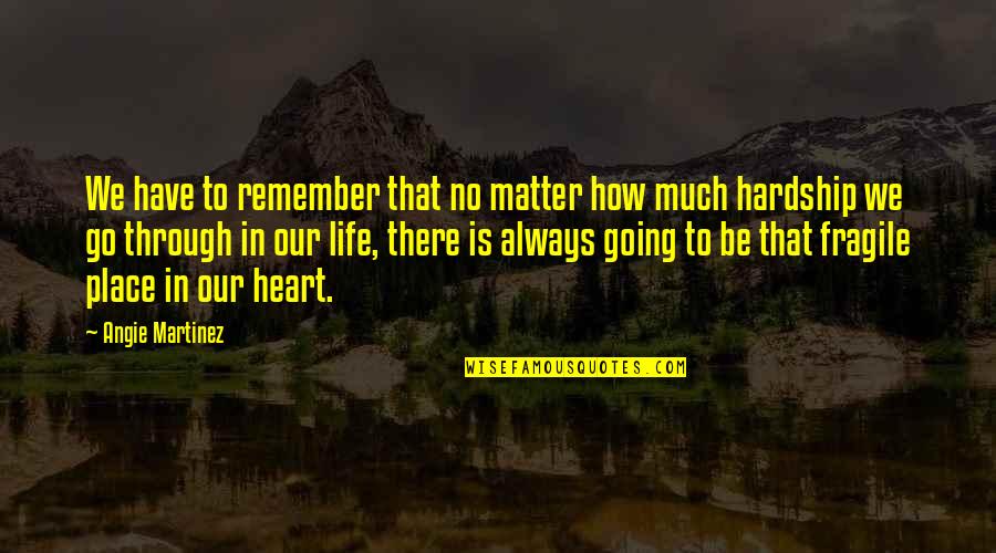 Have No Heart Quotes By Angie Martinez: We have to remember that no matter how Have No Heart Quotes By Angie Martinez: We have to remember that no matter how