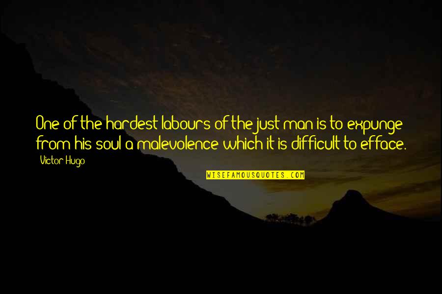 Haverim Connection Quotes By Victor Hugo: One of the hardest labours of the just