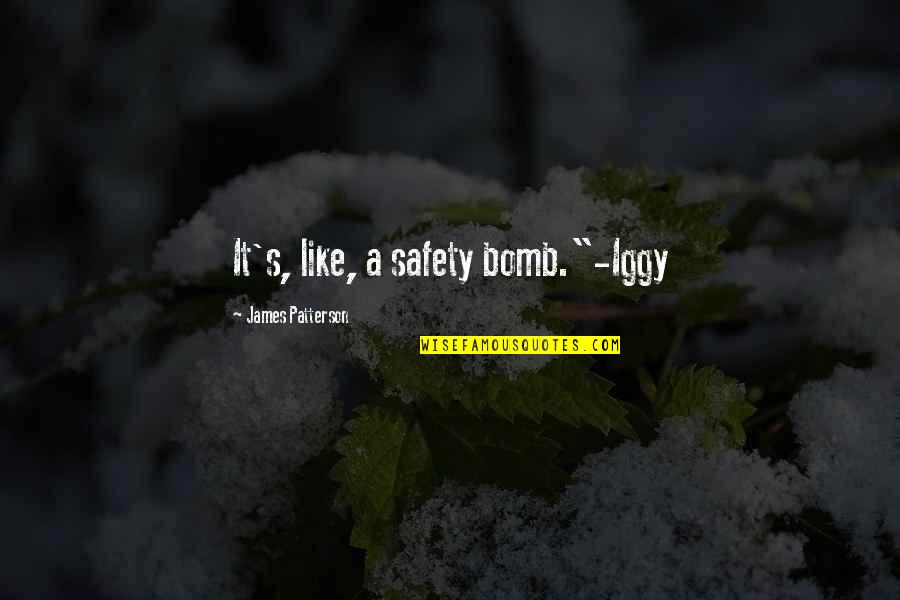 Having A Baby Changes Everything Quotes By James Patterson: It's, like, a safety bomb."-Iggy Having A Baby Changes Everything Quotes By James Patterson: It's, like, a safety bomb."-Iggy