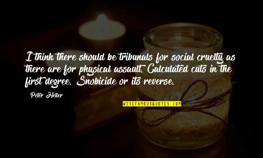 Having A Big Mouth Quotes By Peter Heller: I think there should be tribunals for social Having A Big Mouth Quotes By Peter Heller: I think there should be tribunals for social