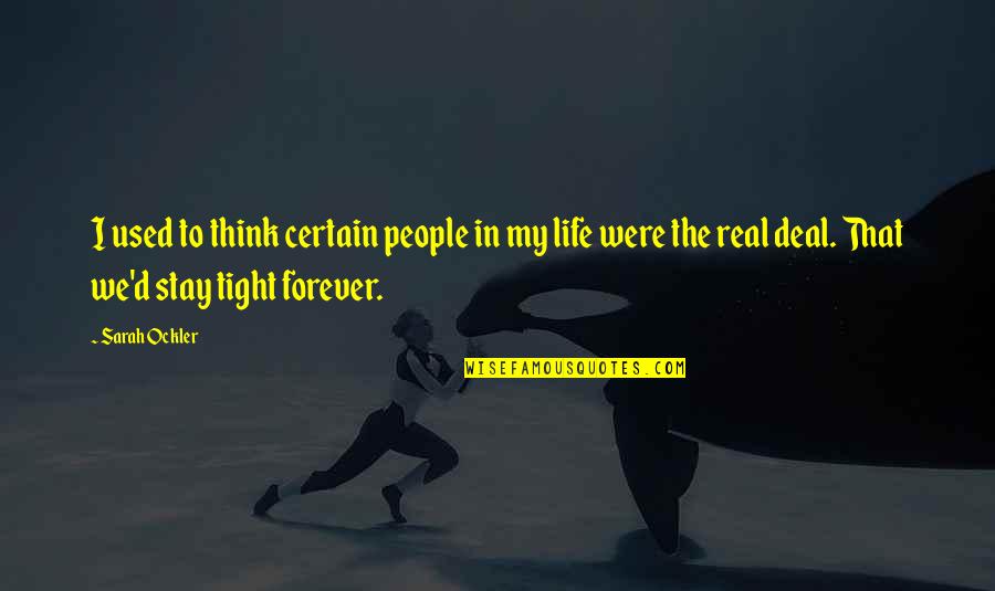 Having Hope And Faith Quotes By Sarah Ockler: I used to think certain people in my Having Hope And Faith Quotes By Sarah Ockler: I used to think certain people in my