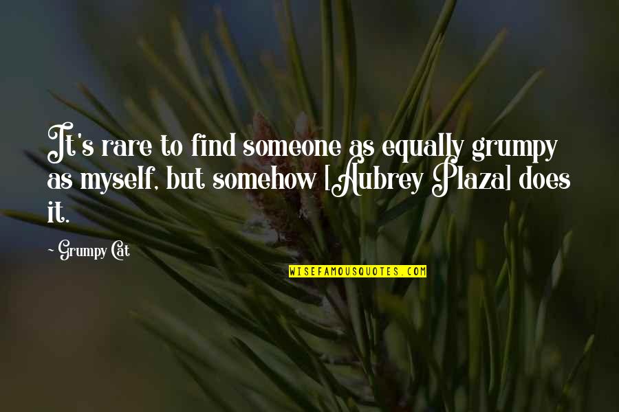 Having Lunch With Friends Quotes By Grumpy Cat: It's rare to find someone as equally grumpy Having Lunch With Friends Quotes By Grumpy Cat: It's rare to find someone as equally grumpy