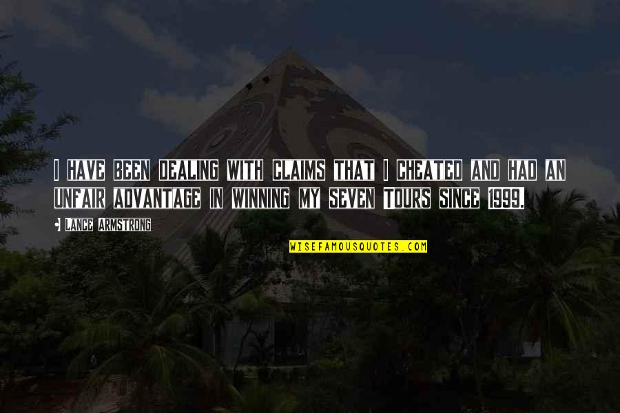 Hawashy Quotes By Lance Armstrong: I have been dealing with claims that I Hawashy Quotes By Lance Armstrong: I have been dealing with claims that I