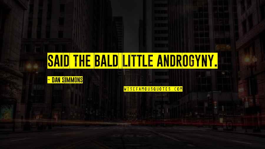 Haydon Materials Quotes By Dan Simmons: said the bald little androgyny. Haydon Materials Quotes By Dan Simmons: said the bald little androgyny.