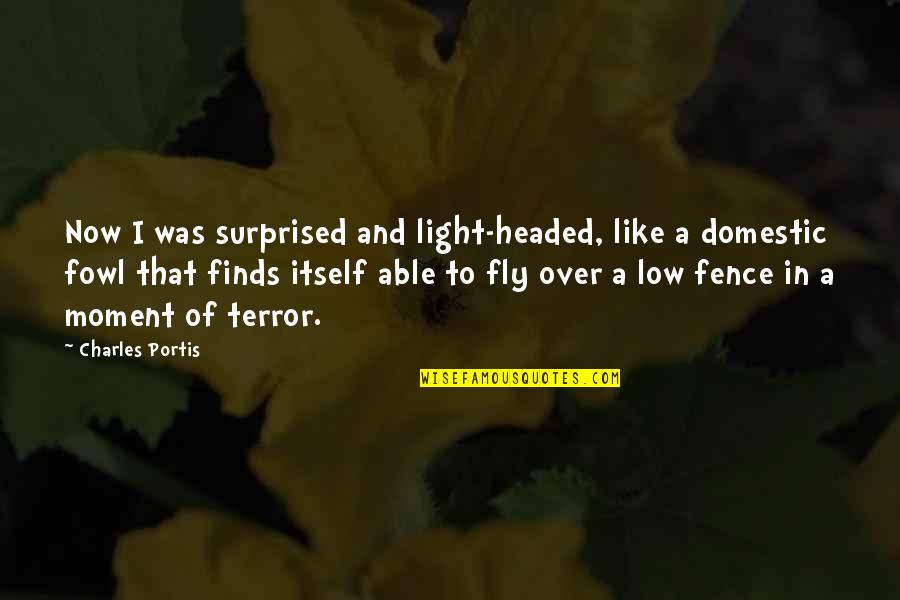 Haythem Jouini Quotes By Charles Portis: Now I was surprised and light-headed, like a Haythem Jouini Quotes By Charles Portis: Now I was surprised and light-headed, like a