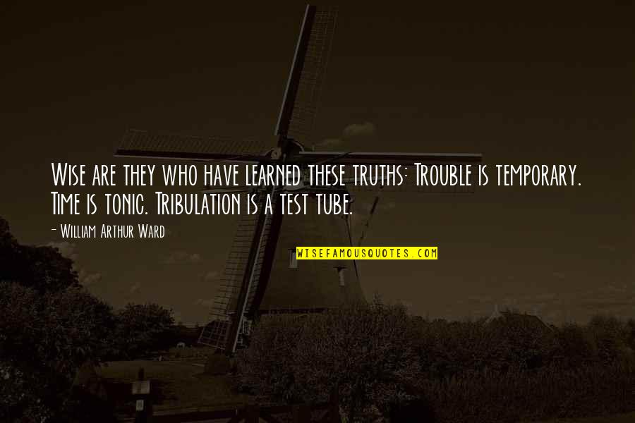 Hazardul De La Quotes By William Arthur Ward: Wise are they who have learned these truths: Hazardul De La Quotes By William Arthur Ward: Wise are they who have learned these truths: