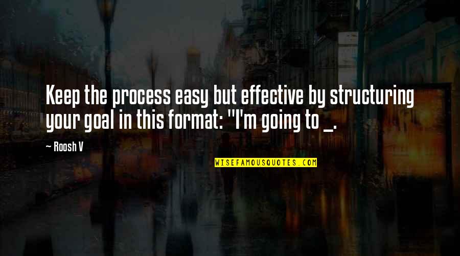 Hazewinkel Belgium Quotes By Roosh V: Keep the process easy but effective by structuring
