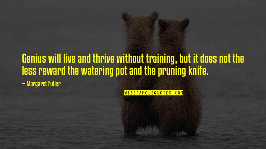 Hd Images Of Life Goes On Quotes By Margaret Fuller: Genius will live and thrive without training, but