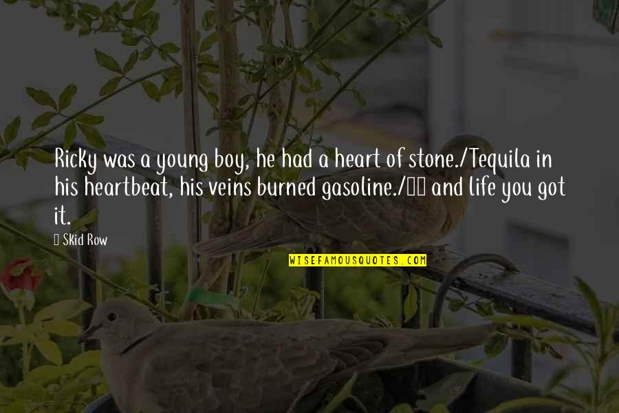 He Got My Heart Quotes By Skid Row: Ricky was a young boy, he had a He Got My Heart Quotes By Skid Row: Ricky was a young boy, he had a
